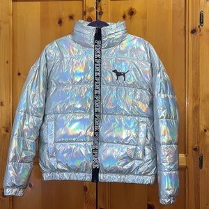 Silver Puffer coat